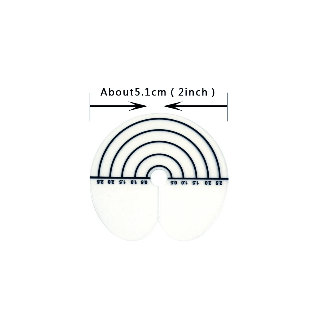 500pcs Heat Shield Guards with Scale for Hair Extensions Clear PVC Fusion Keratin Glue Protector Templates for Hair Extension image 2