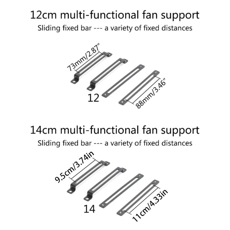 12cm 14cm Water Cooling Pump Radiator Support Holder Water Drainage Reservoir Bracket Fan Holder Mount Stand