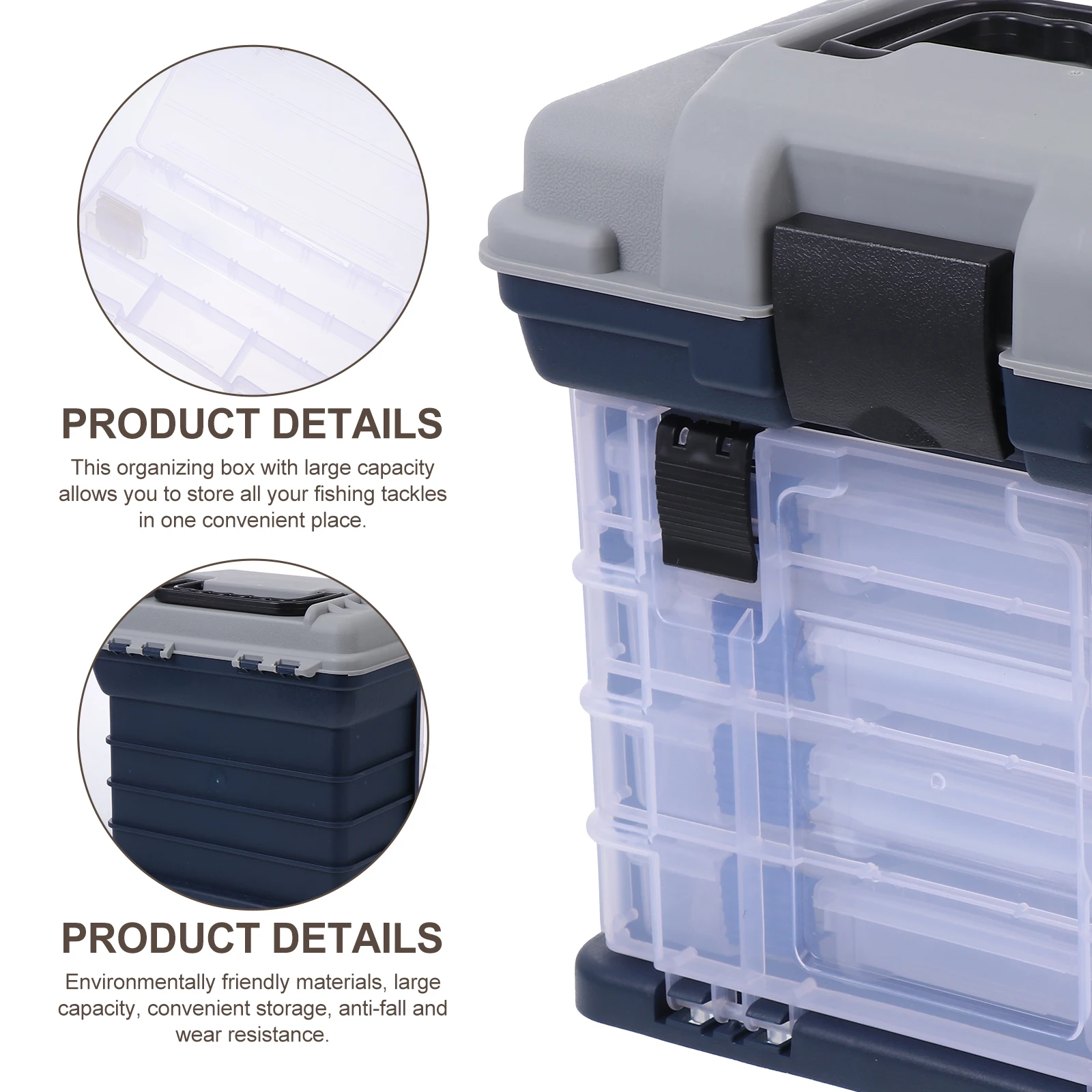 

Bait Box Fitting Storage Fishing Lure Holder Organizer Tackle Keeper Accessory Container Abs Compound