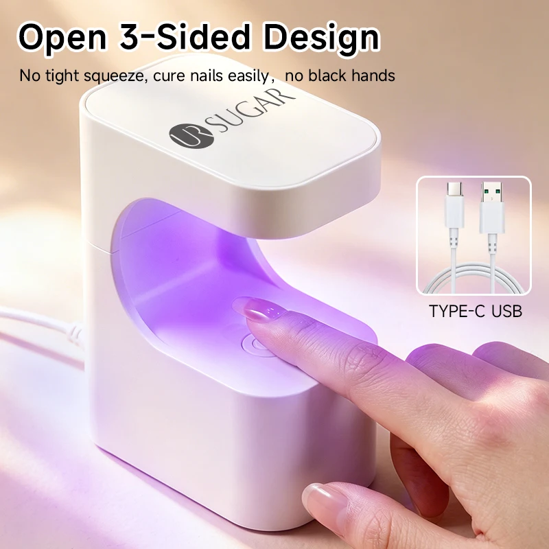 UR SUGAR 6W UV LED Nail Lamp Portable Manicure Dryer Machine Quick Drying Gel Polish Tool for Home Professional Use with USB