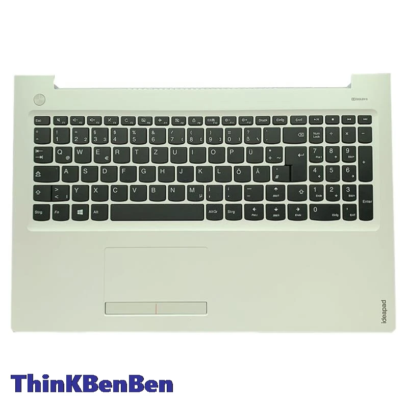 

DE German White Keyboard Upper Case Palmrest Shell Cover For Lenovo Ideapad 510 15 310 15 15IKB 15ISK 15IAP 15ABR 5CB0L80868