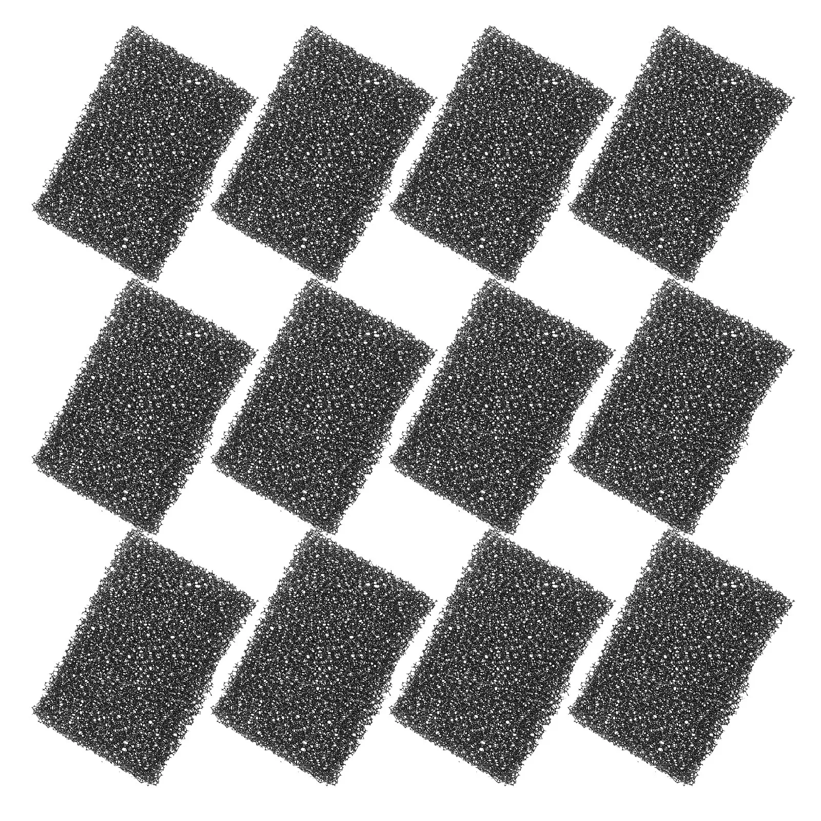 12 Pcs Halloween Damage Sponge Facial Stippling Makeup Black Cosplay Art Shaping Tool