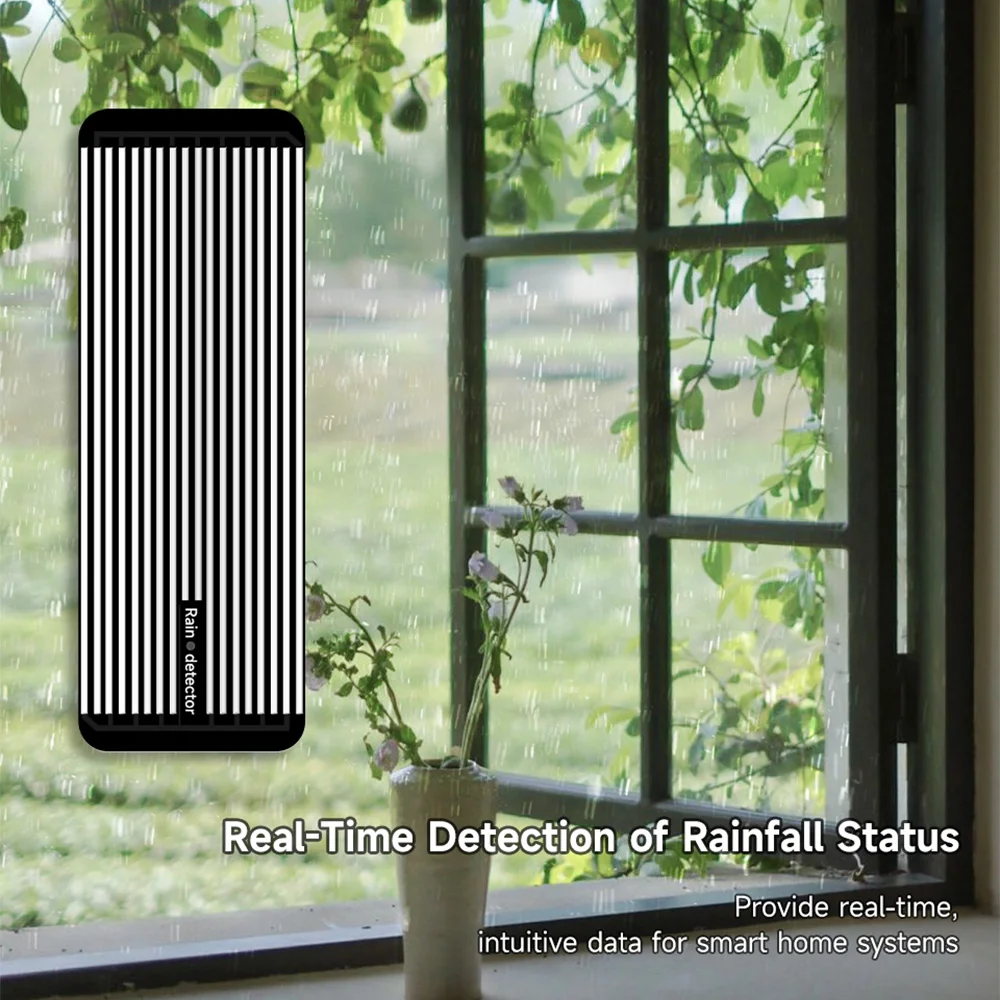 Датчик дождя Tuya Wi-Fi Мониторинг в реальном времени с подключением к дождем Умные окна, двери и ирригационное оборудование Приложение Smart Life Alexa