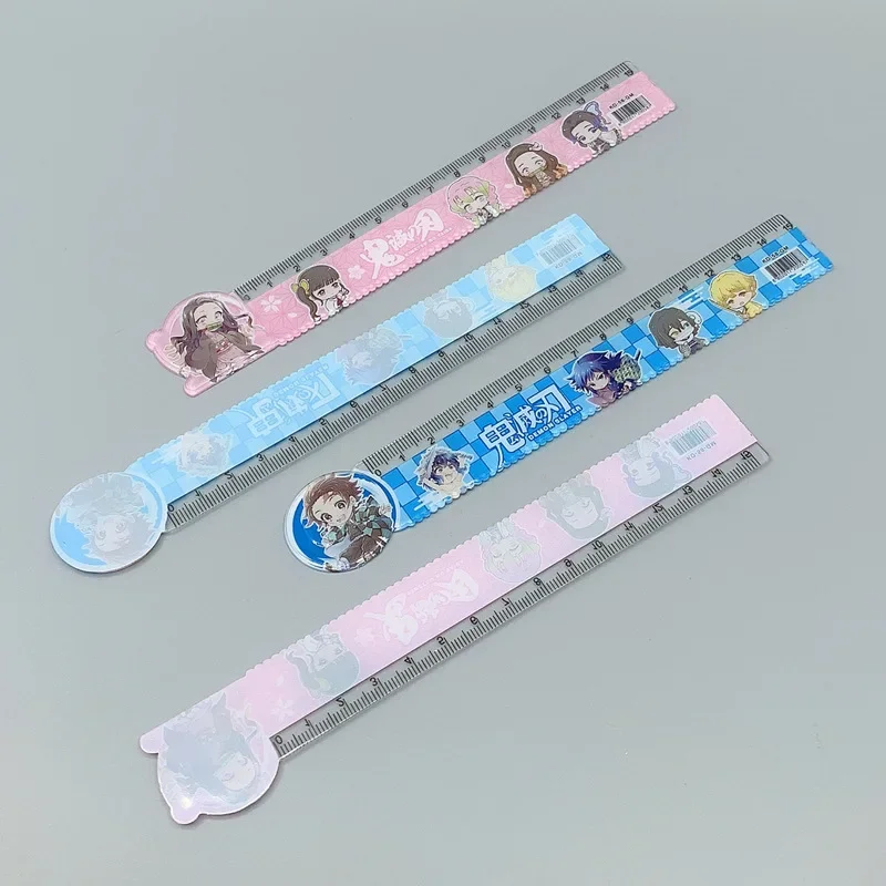 Anime 15cm straight ruler DIY Drawing Rulers Kids School Stationery gift