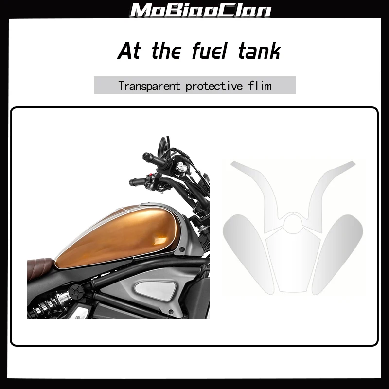 For QJMOTO FLASH 500S Transparent Protective Film For Invisible Motorcycle Cover Waterproof Modification Of The Entire Vehicle