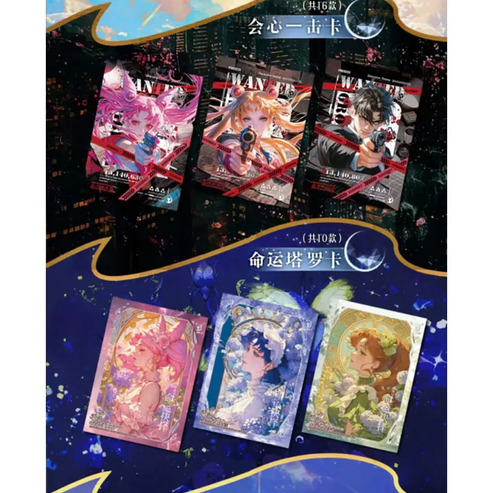 Sailor Moon Collectie Kaarten Anime Meisjes Prachtig Ontwerp Droom van Gebed Thema Ingelegd Emaille Kaarten Creatieve Verjaardagscadeaus Speelgoed