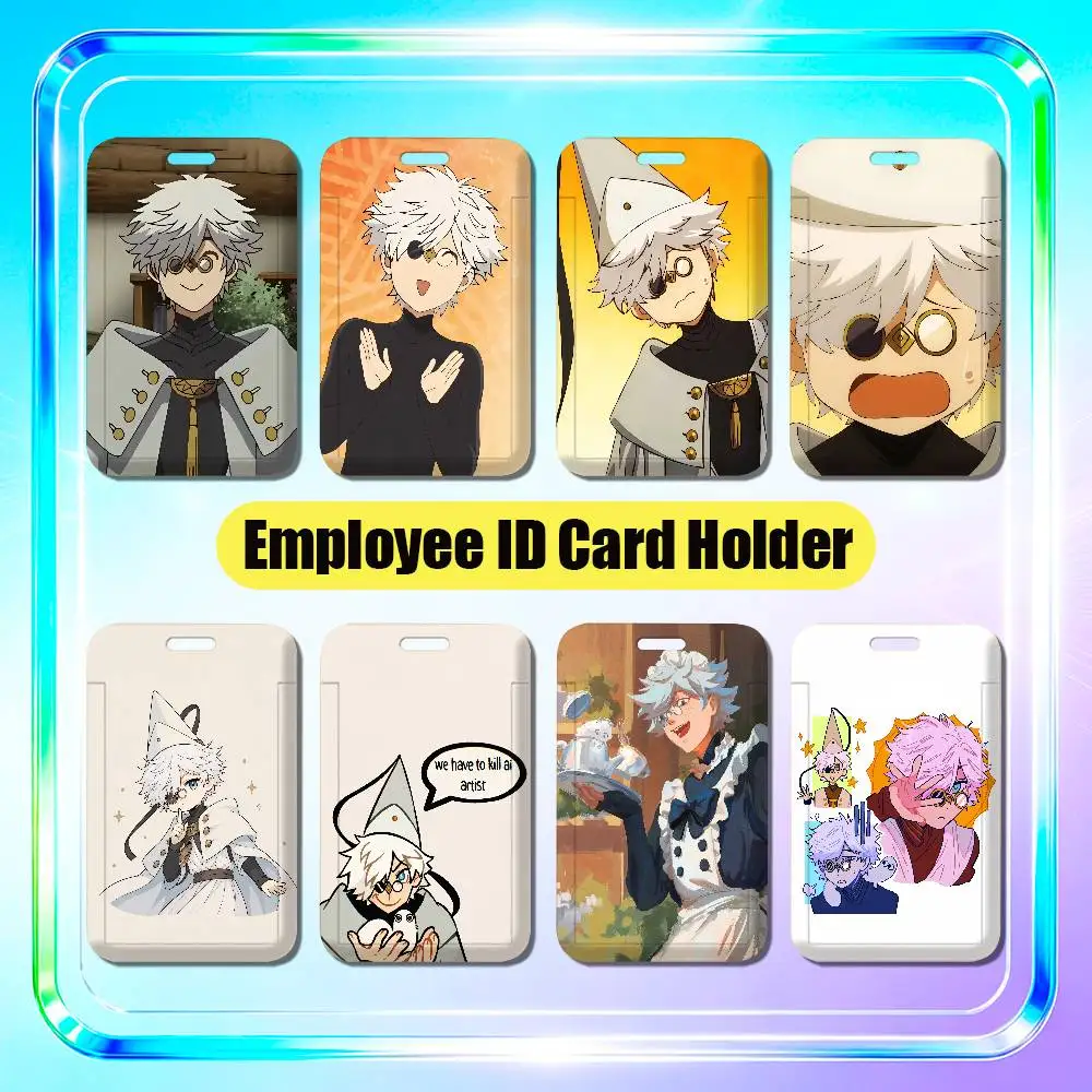 For Witch Hat Atelier Qifrey Employee ID Card Holder Office Student Work Bank Credit Badge Decoration Case