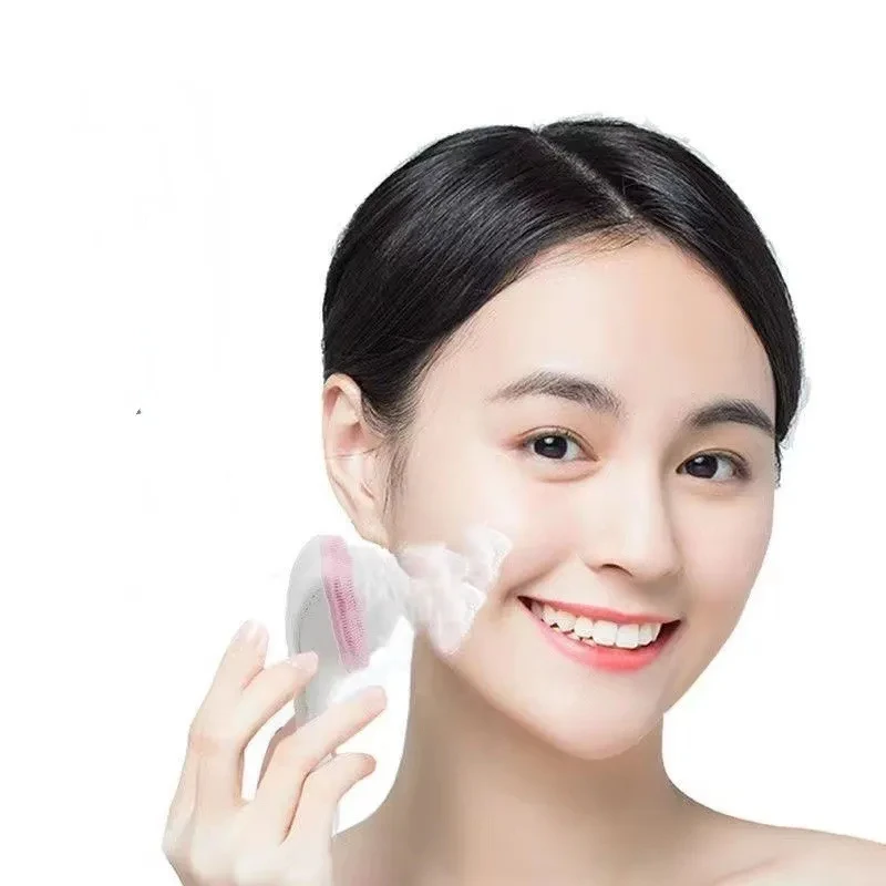 1PC Cat Claw Shape Manual Facial Cleansing Brush Gentle Soft Face Wash Brush Handheld Silicone Face Scrubber Exfoliator