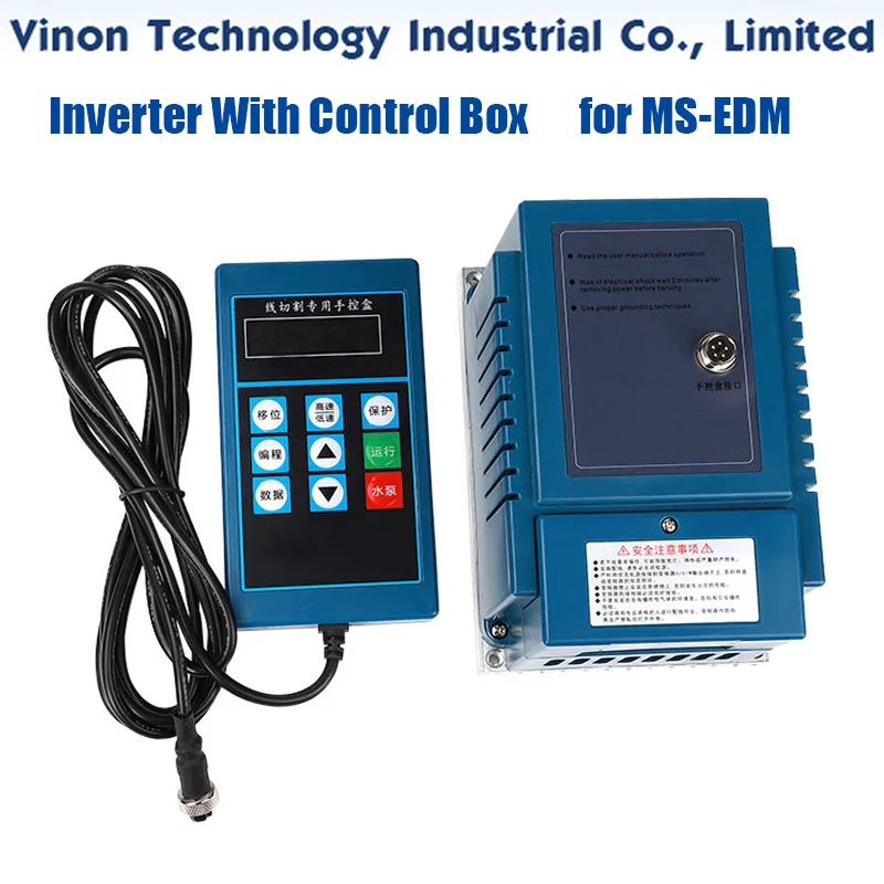 EDM Inverter With Remote Control 220V 0.75KW 0-400HZ PWM for Medium Speed High Speed Wire Cutting Machine AX2-0750X, 2PH22/3PH22