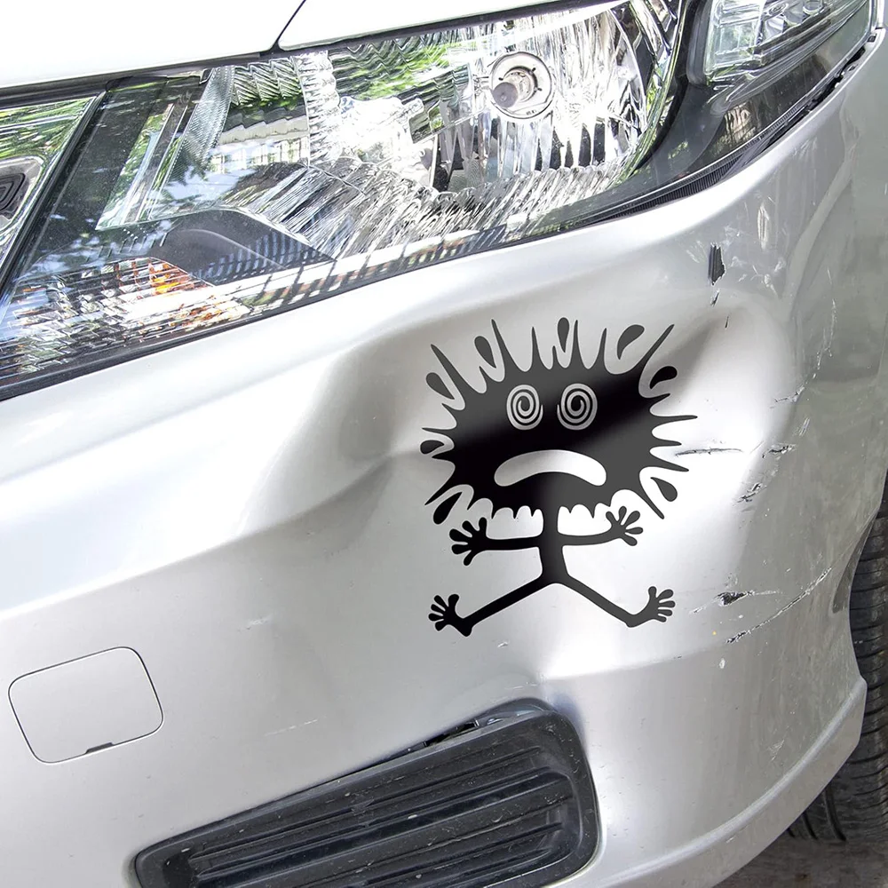 Autodomy Coyote Funny Tuning Plaster Car Sticker, Smart Repair for Dent, Scratches, Bumps and Paint Scratches Decal