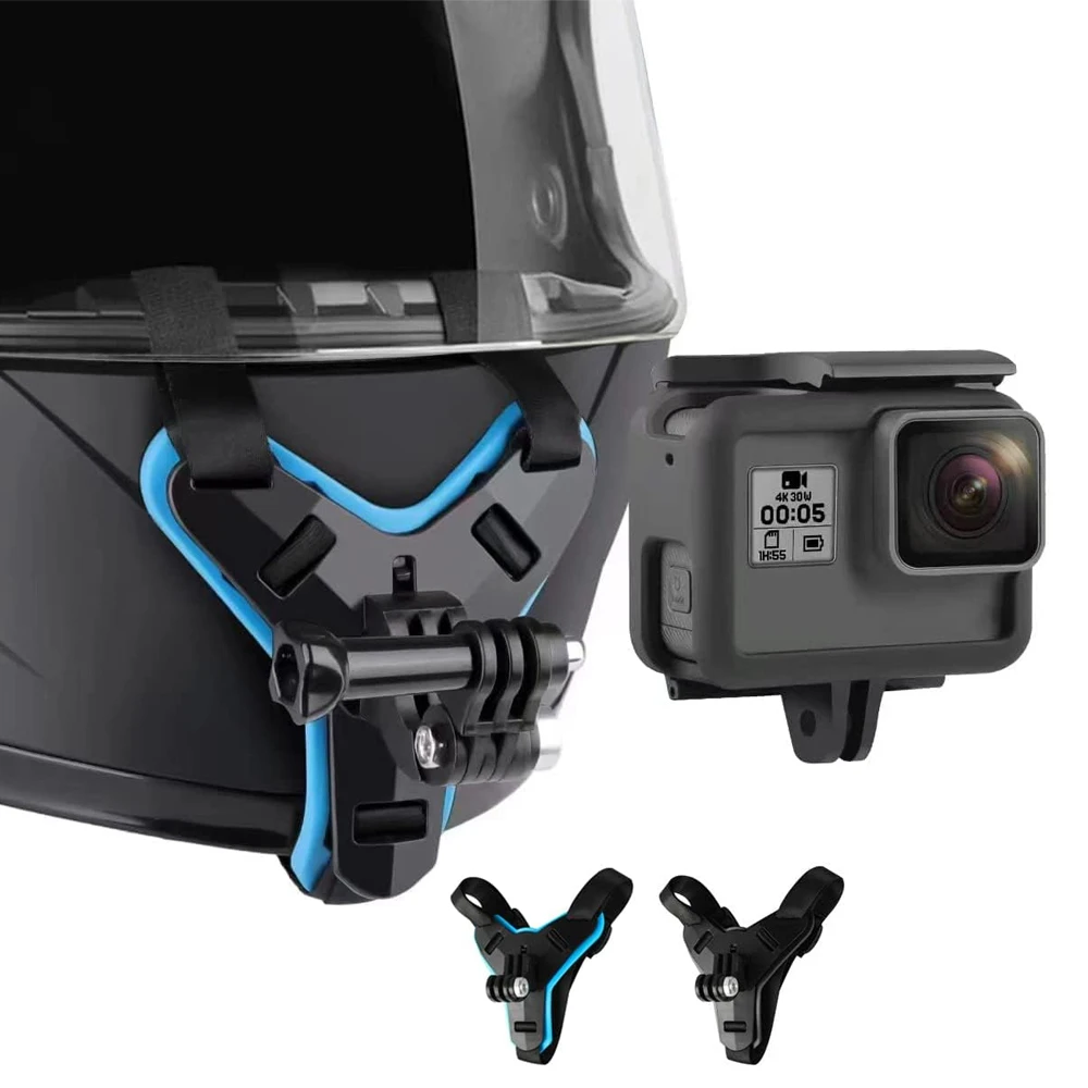 Motorcycle Helmet Strap Mount Phone Stand Holder For GoPro Hero 12 11 Insta360 X4 Action Sports Camera mobile phone Accessories