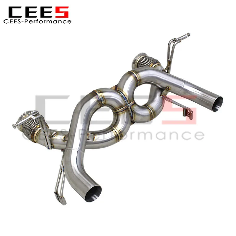 CEES Catback Exhaust Pipes Muffler for Lamborghini Huracan EVO 5.2L 2019-2024 SS304 High Performance Straight Exhaust System