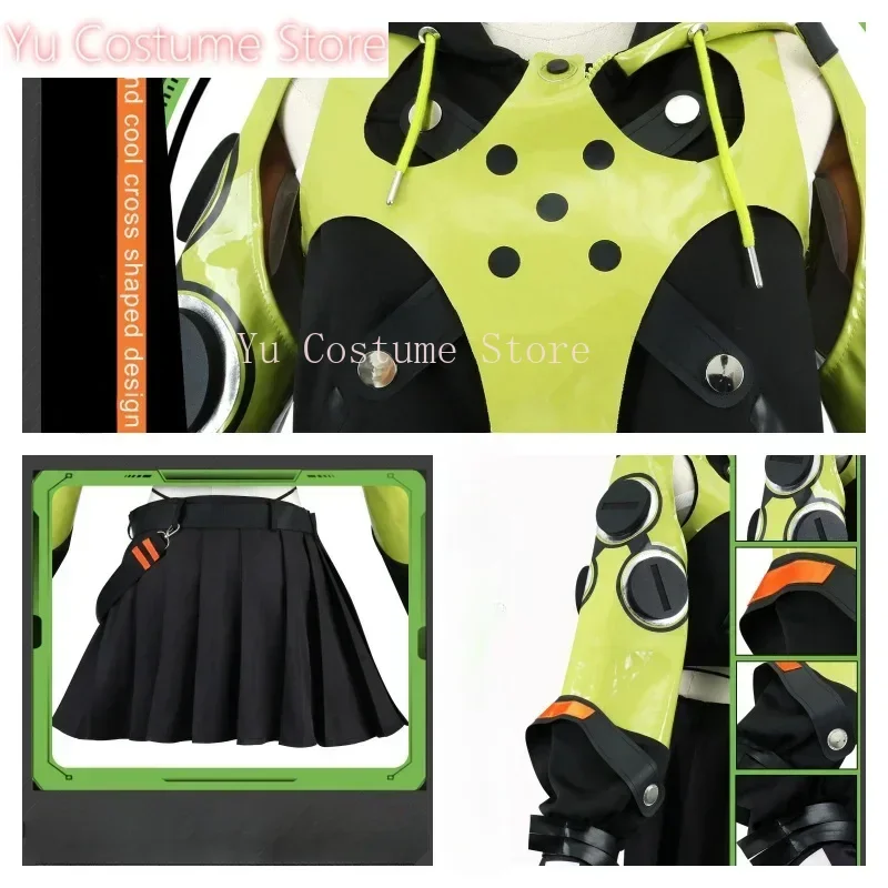 أنبي ديمارا تأثيري حلي شعر مستعار Zenless منطقة صفر فستان موحد سماعة الدعائم المذهل الحرس حفلة الهالوين النساء 2025 #5