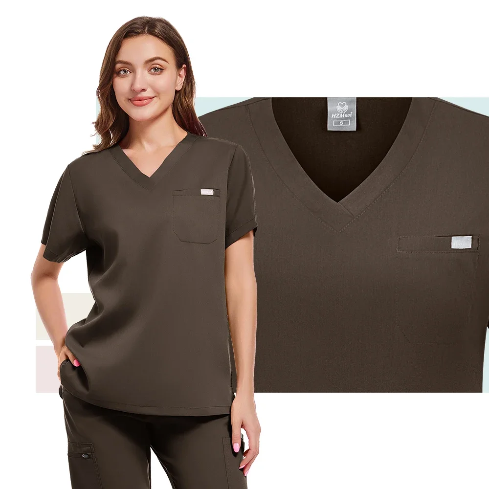 Multilcolors Medical Uniform Women Scrubs Sets Hospital Working Scrub Suits Nurse Accessories Dental Surgery Suit Lab Workwear
