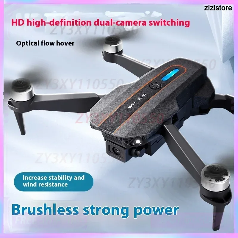 

S91 Электрический бесщеточный самолет с дистанционным управлением, двойная камера, четырехосевая модель, легко управляемая модель для начинающих, игрушечный радиоуправляемый квадрокоптер