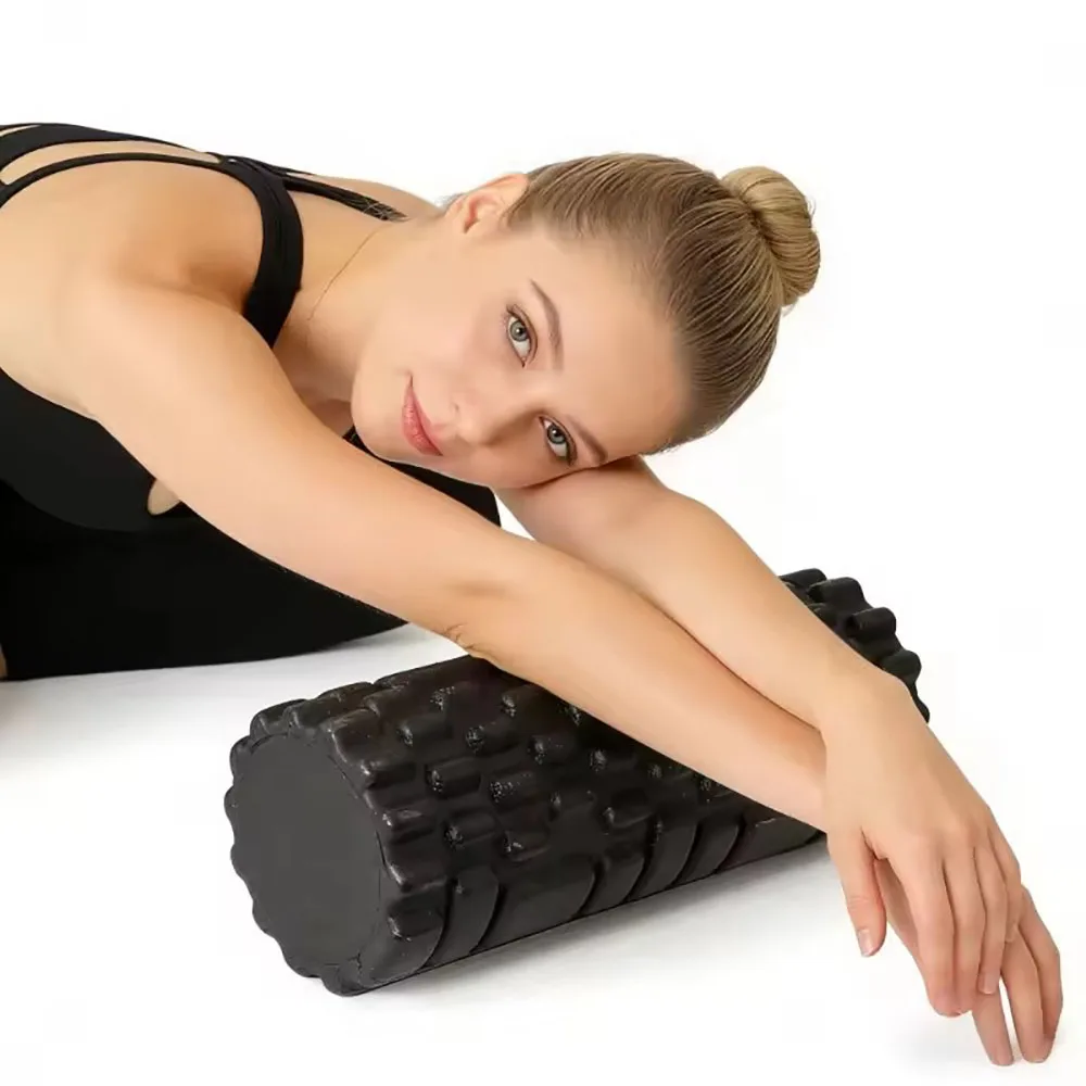 33cm Foam Roller for Muscle Massage High Density Fitness Roller for Yoga Pilates Back Pain Relief Deep Tissue Trigger Point