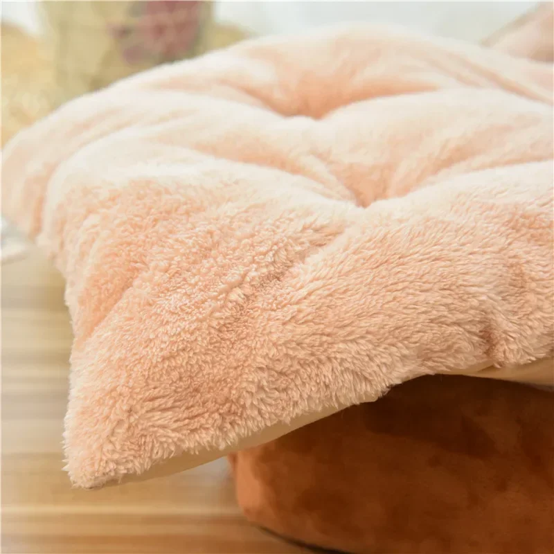 Soft Pet Sofa Cartoon Chai Dog Shaped Dog Beds Winter Warm Cat Sleeping Mat Plush Cushion Puppy Kitten Sofa Kennel Pet Supplies