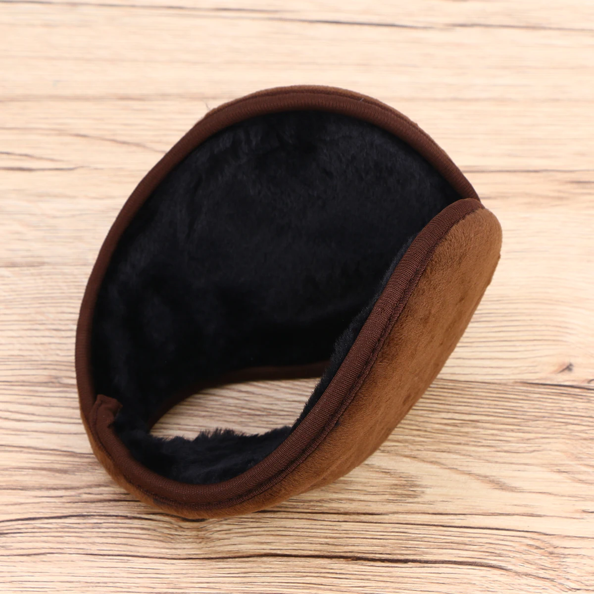 

Ultra-Soft Faux Earmuffs Warm Winter Ear Protection For Men Coffee Color Comfortable Lightweight Ear Muffs Outdoor Ski