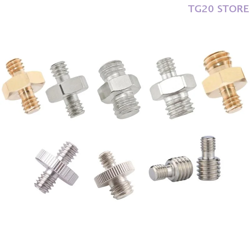 1/4' Male to 1/4 3/8' Male Camera Screw Mount Adapter Tripod Thread For Camera Tripod Monopod Ring Light