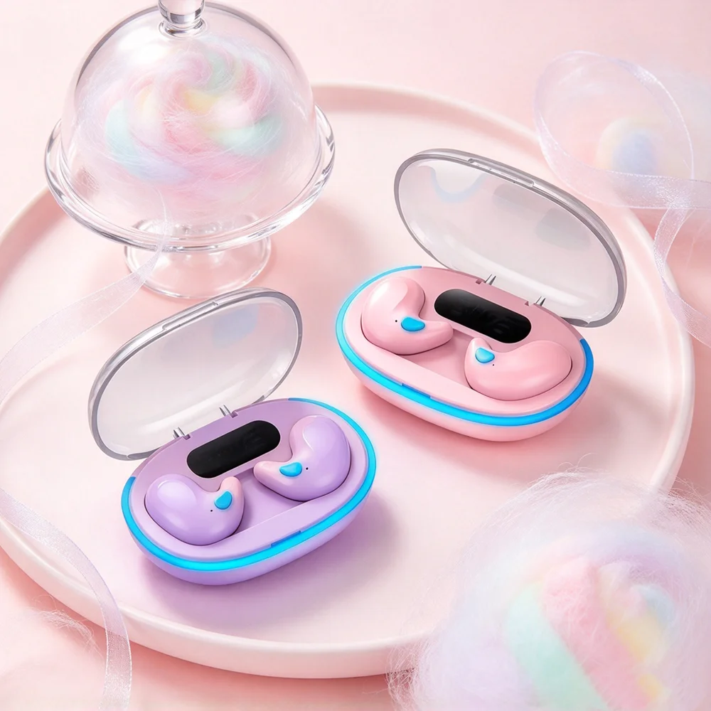 TWS Bluetooth Earphones Wireless Earbuds Present Clear Vocal Details Ergonomic Shape Handy Touch Panel for Media Control