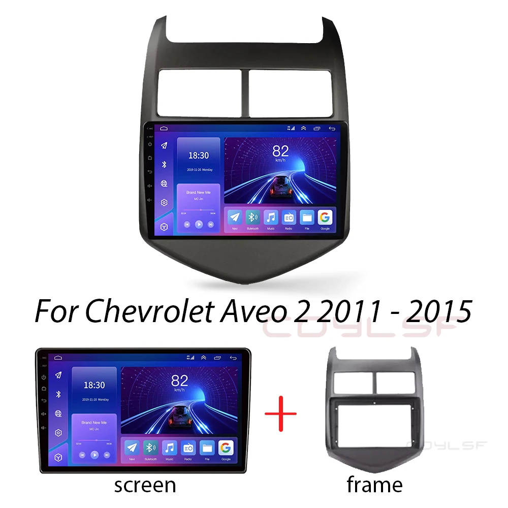 2 Din Android 13 Car Radio For Chevrolet Aveo 2 Sonic T300 2011 - 2015 Multimedia Player Navigation GPS Carplay Auto Stereo