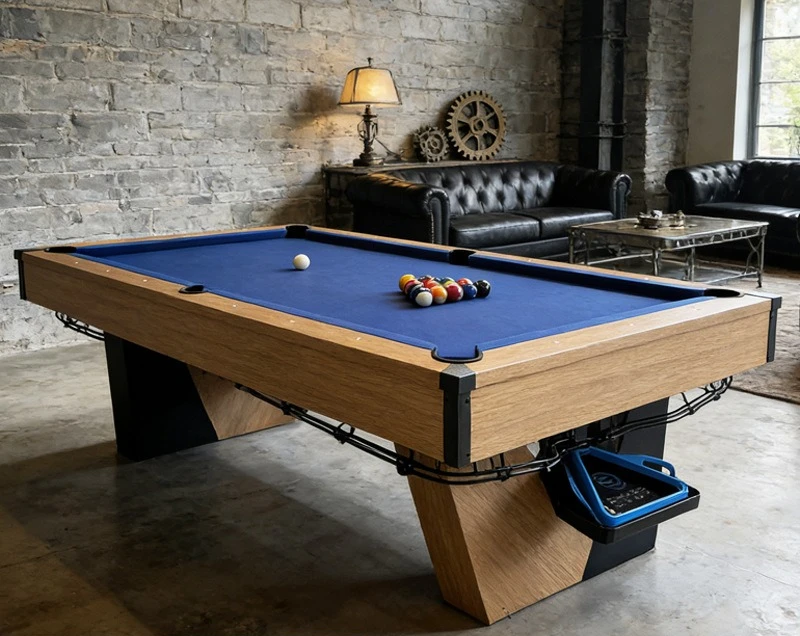 Pool Table, 8ft Standard Size, Indoor Home Commercial Use, Billiard Ping Pong 2 in 1, Multi-Function Game Table
