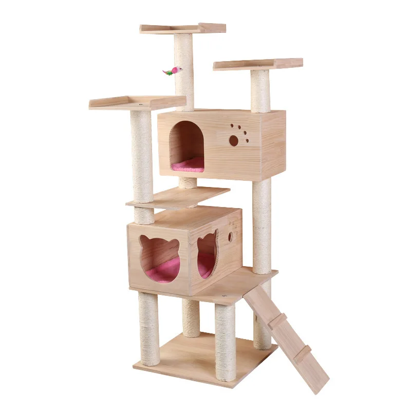 Luxury solid wood  wall, large wall  nest, pet supplies jumping platform  climbing frame cat