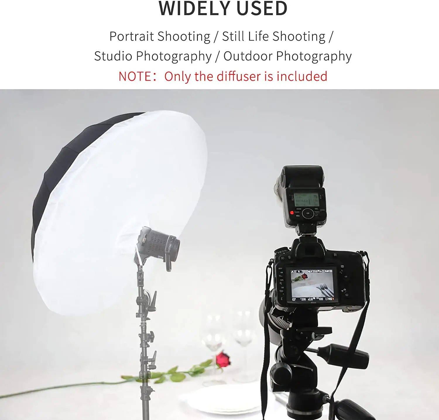 Selens Photography Soft Light Diffuser Cloth Reflective Umbrella Diffuser Cover For Portrait Softbox Speed Light Shooting