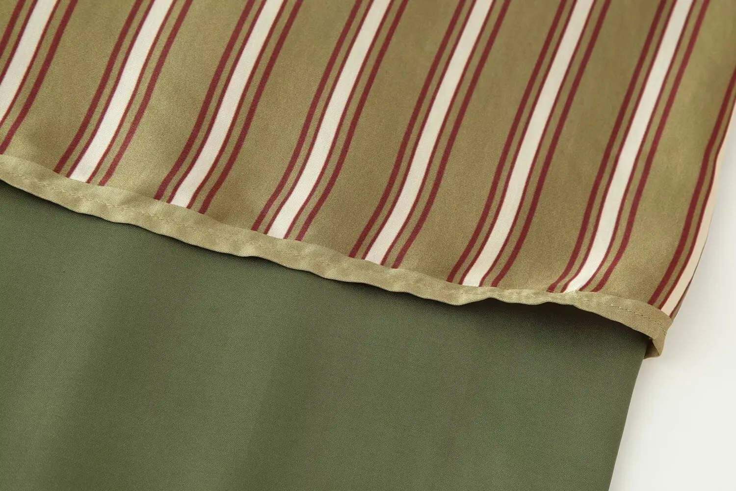 KONDALA Vintage Patchwork-Print Bohemian Damen-Maxirock – Modischer Sommer 2026 Schnürrock mit Streifen für Urlaub und Strand, Asymmetrischer Rock – Detail 17