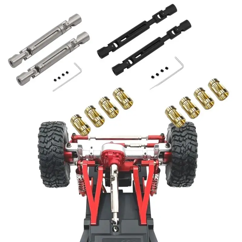 1/12 RC Car Upgrade Parts Accessories For MN78 MN82 LC79 Metal Drive Shaft CVD Driveshaft With 3mm To 4mm Shaft Sleeve