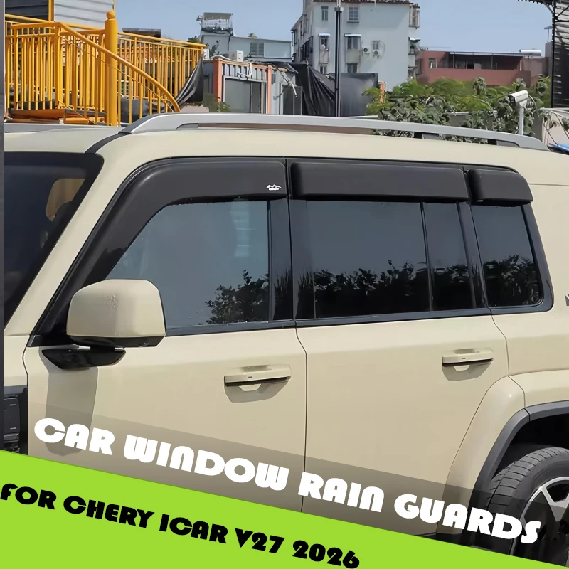Car Window Rain Guards Fit for Chery ICAR V27 2026 Modified Car Widening Windshield Rain Guards Car Exterior Accessories