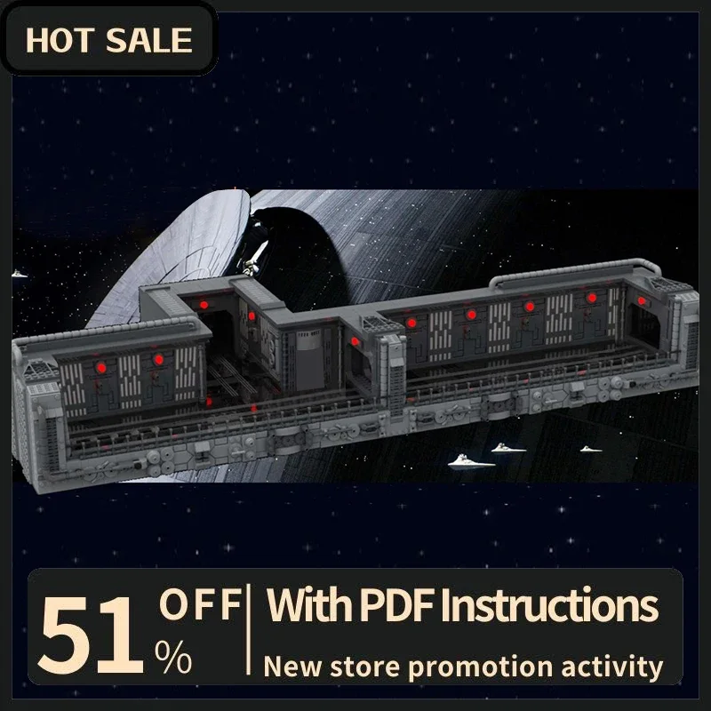 

New 4595Pcs Famous Star Battle Movie Moc Sw Death Corridor Model Building Custom Puzzles Diy Creative Ideas Toys Birthday Gifts