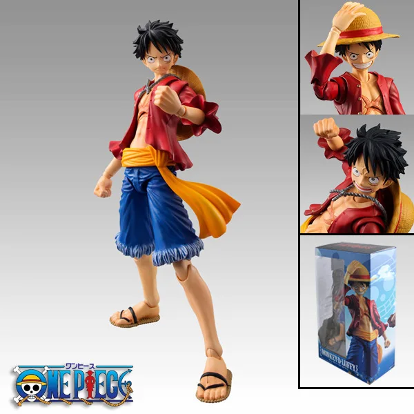 One Piece 18cm BJD Joints Moveable Luffy PVC Action Figure Collection Model Toys