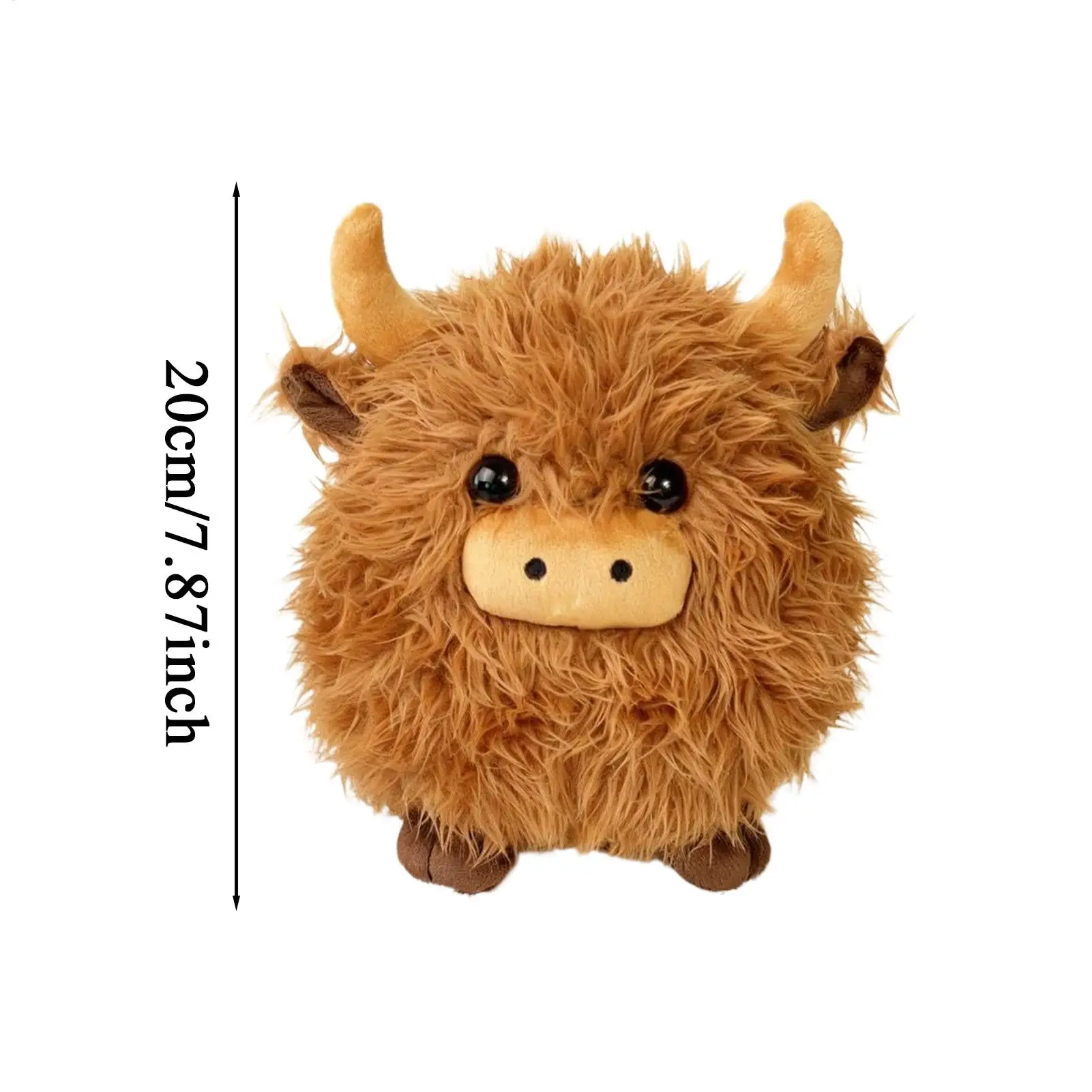 Knuffeldier voor kinderen Knuffelbaar knuffelig zacht pluche dier Koe pop gevuld voor kinderen tieners jongens meisjes verzamelaars vrienden bank