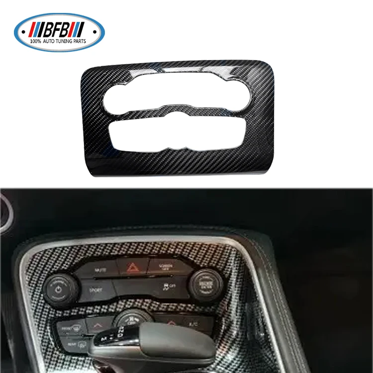 

Real Dry Carbon Interior Trim Carbon Fiber for Car Central Control Cover Trim Kit for Dodge Charger 2015-2023
