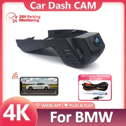 New 4K 2160P Car DVR Dash Cam Camera For BMW X3 F25 X5 F15 X1 F48 X4 X6 X7 M 1 3 5 7 Series F20 F30 F31 F32 F40 F10 UHD DashCam