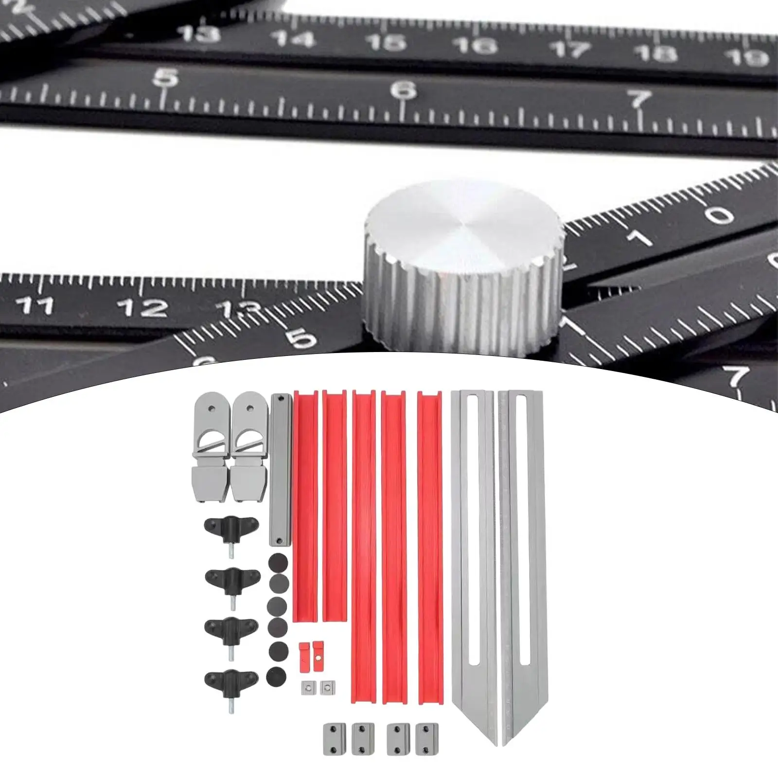 Stair Tread Template Tool for Accurate Floor Cutting and Drywall Applications