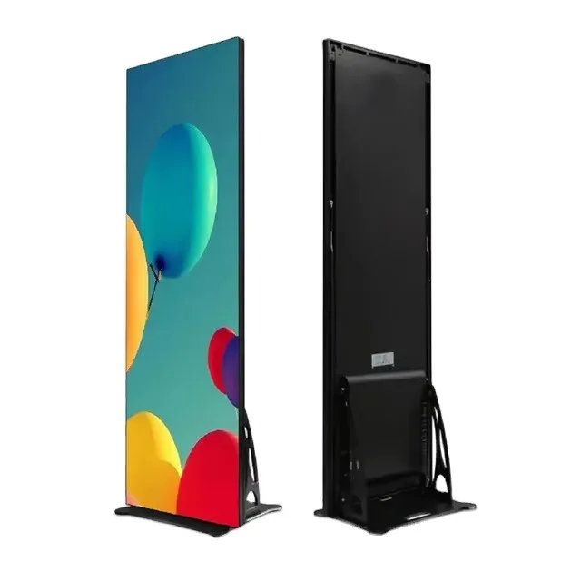 High Brightness Portable P2-P4 LED Poster Display Full-Color Indoor and Outdoor Advertising Screen Panel