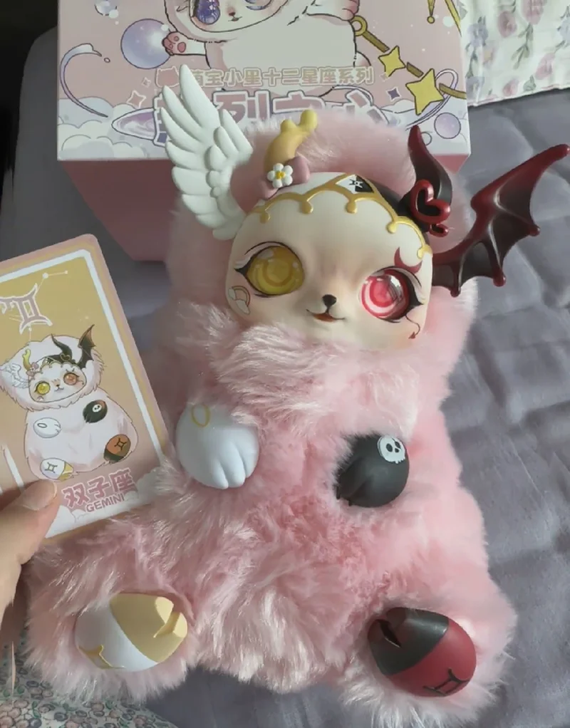 Mobo Star Passionate Heart Series صندوق أعمى دمية قطيفة عصرية من الفينيل لعبة ناعمة قابلة للجمع لديكور سطح المكتب هدية للفتيات