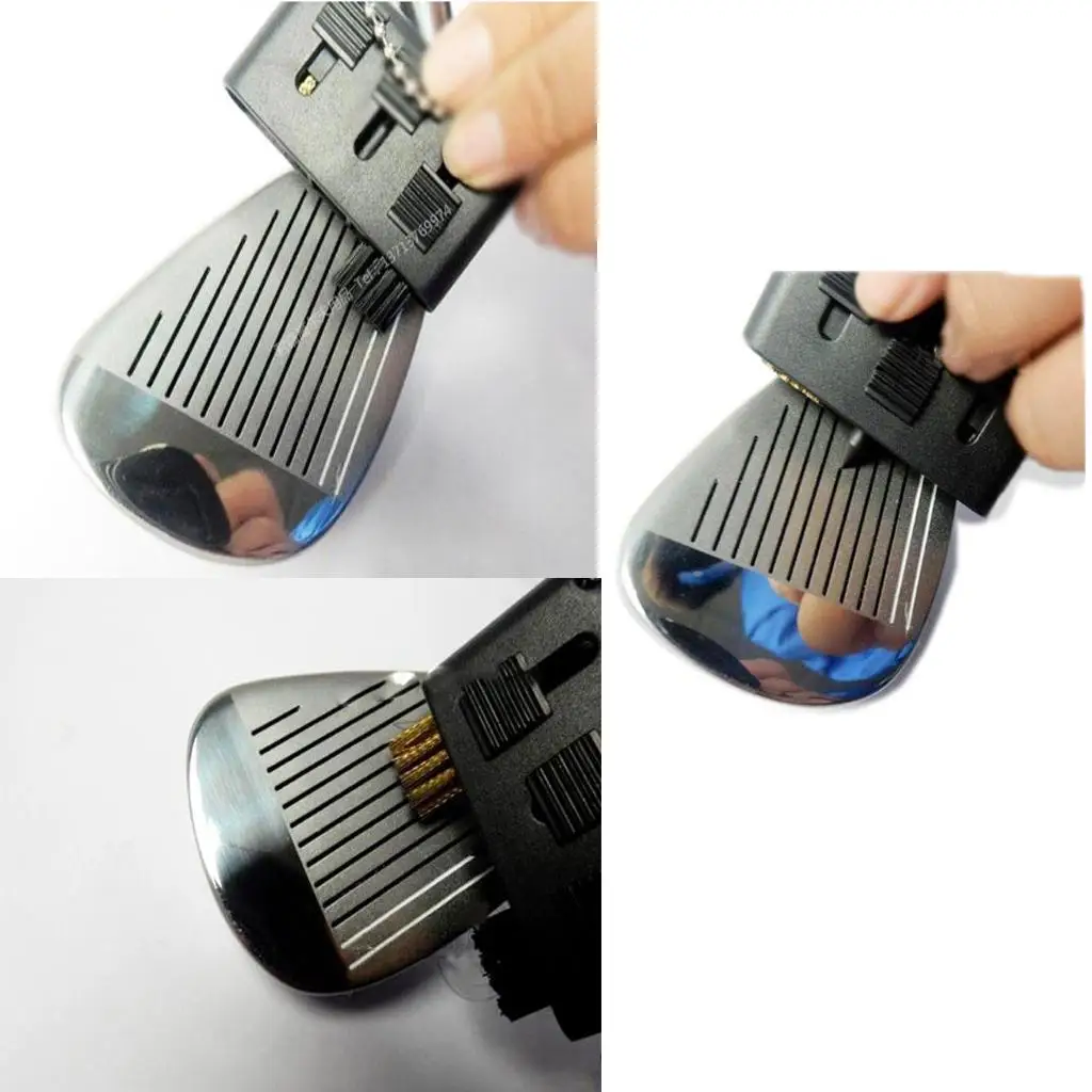 Golf Clean Brush Multi Material Groove Cleaner Pocket Tool for Golf Clubs and Shoes Grip Replacement Supplies