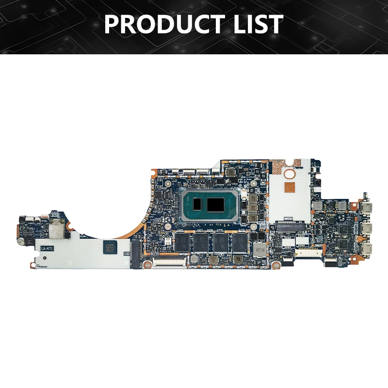 LA-K711P Mainboard For HP Elitex2 G8 Laptop Motherboard With CPU I5 I7 11th Gen 16G-RAM M53510-001 Test OK