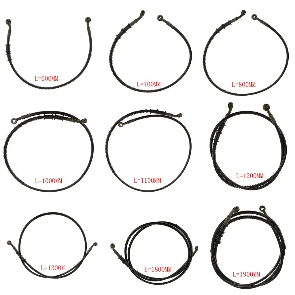 

Motorcycle Brake Line Heavy Duty Braided Clutch Oil Hose for Bike Rear Brake Pipe Honda SH125 ATV Pit Bike