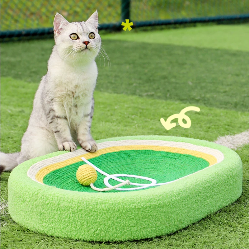 

Sisal Round Football Field Cat Scratching Board, Scratch-resistant and Wear-Resistant Toy, Cat Scratching Basin