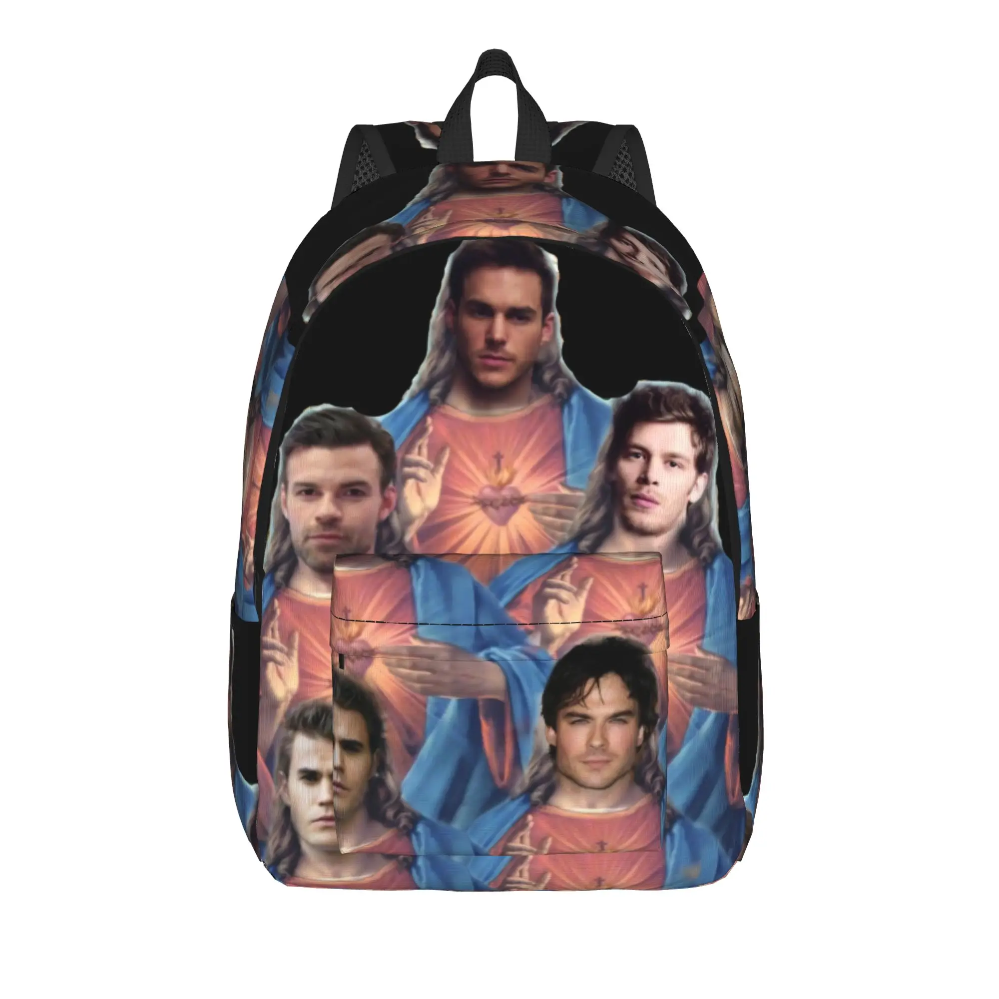 The Vampire Diaries Resuable Movie Backpack Damon Salvatore Trekking Backpacks Boy Girl Lightweight School Bags Cool Rucksack