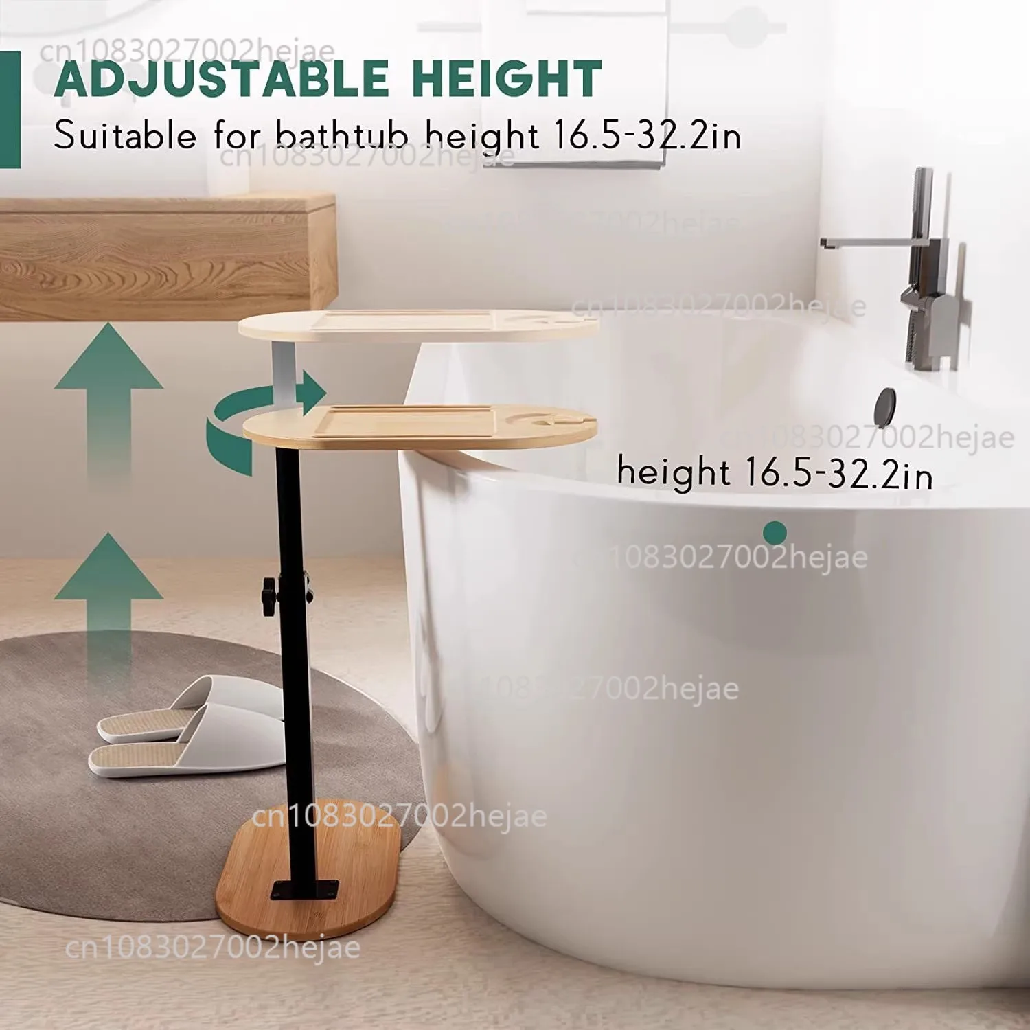 Bamboo Bathroom Rack Bathtub Storage Rack Picnic Portable Table Mobile Phone Flat Bracket Bathroom Rack Tray