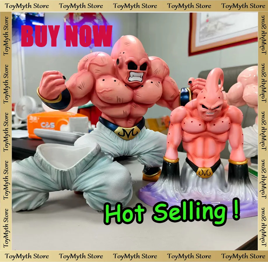 

24cm Anime Dragon Ball Z Majin Buu Angry Muscle Buu PVC Action Figure Statue Model Gifts Collectible Figurines Toys Doll Gifts