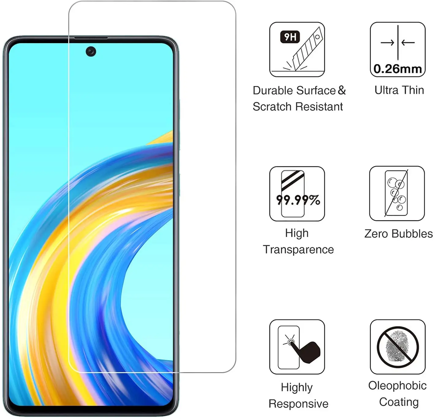 3 قطعة شاشة Ptectoror الزجاج المقسى لسامسونج A02 A02S A03 A03S A12 A13 A23 M21 A33 F42 M14 5G