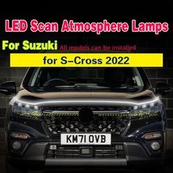 LED Car Hood Atmosphere Lght Strip Waterproof Auto Exterior Decoration Lighting Decorative Ambient Lamp For Suzuki S-Cross 2022