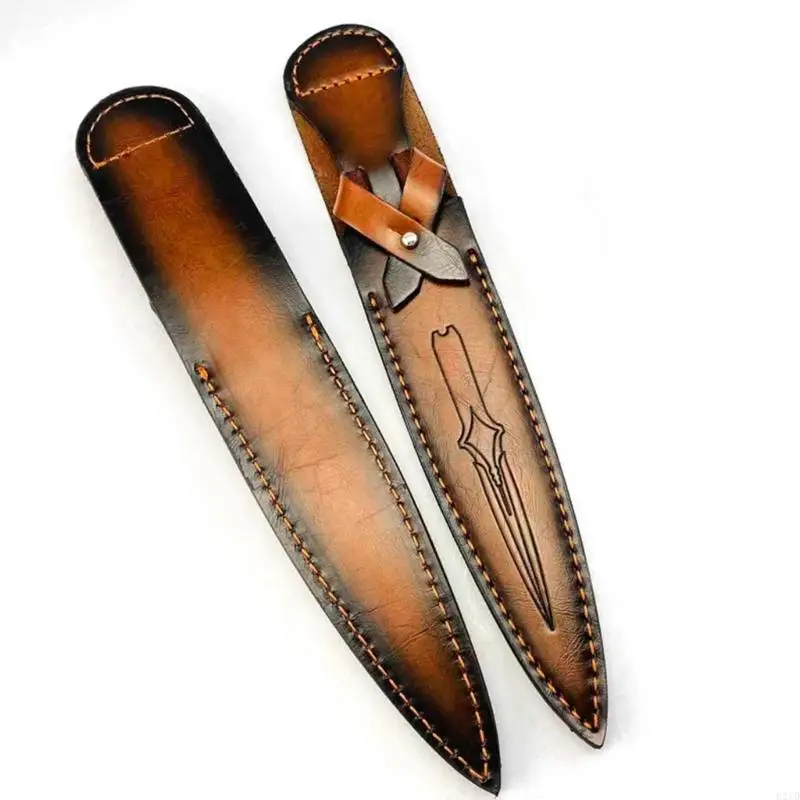 Straight Cutter Sleeve Multitool Pouches Leathers Sheath Belt Holder for Outdoor Camping, BBQ,