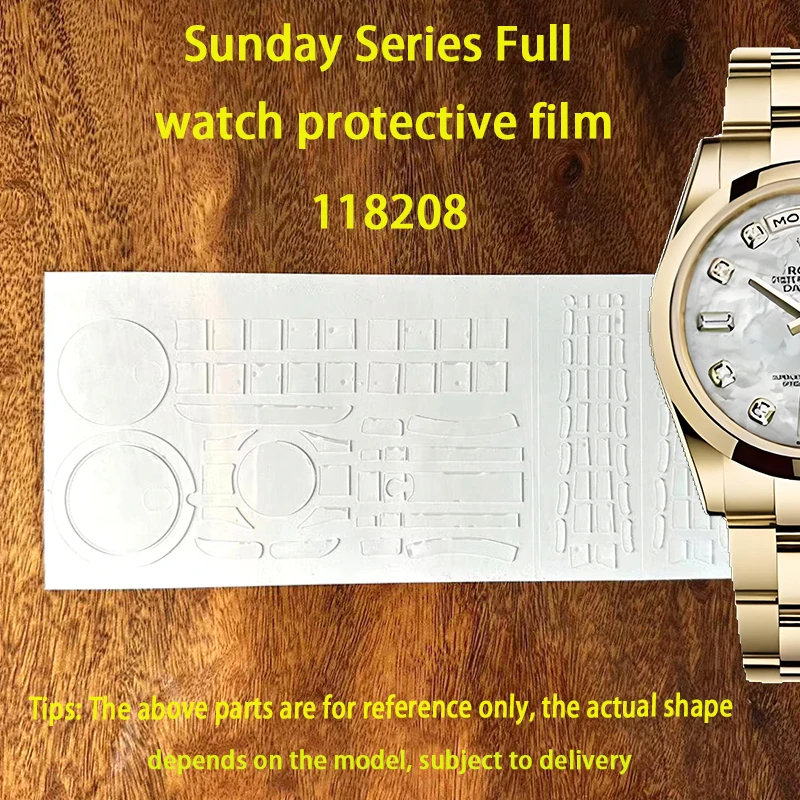 

Suitable for Rolex 118208 protective film week calendar series watch film 36 dial watch chain film side and back cover film